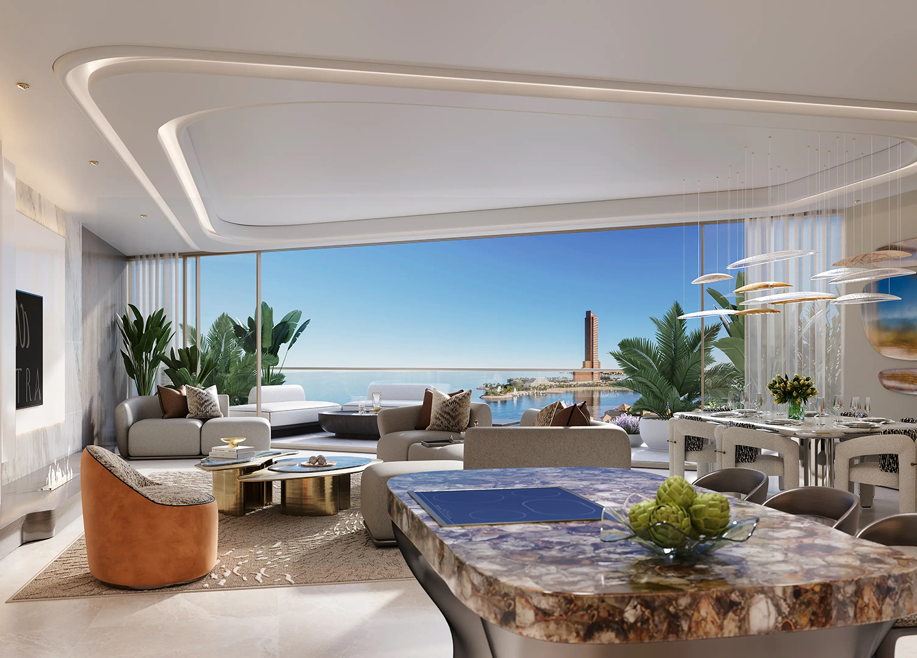 Luxury interior living space