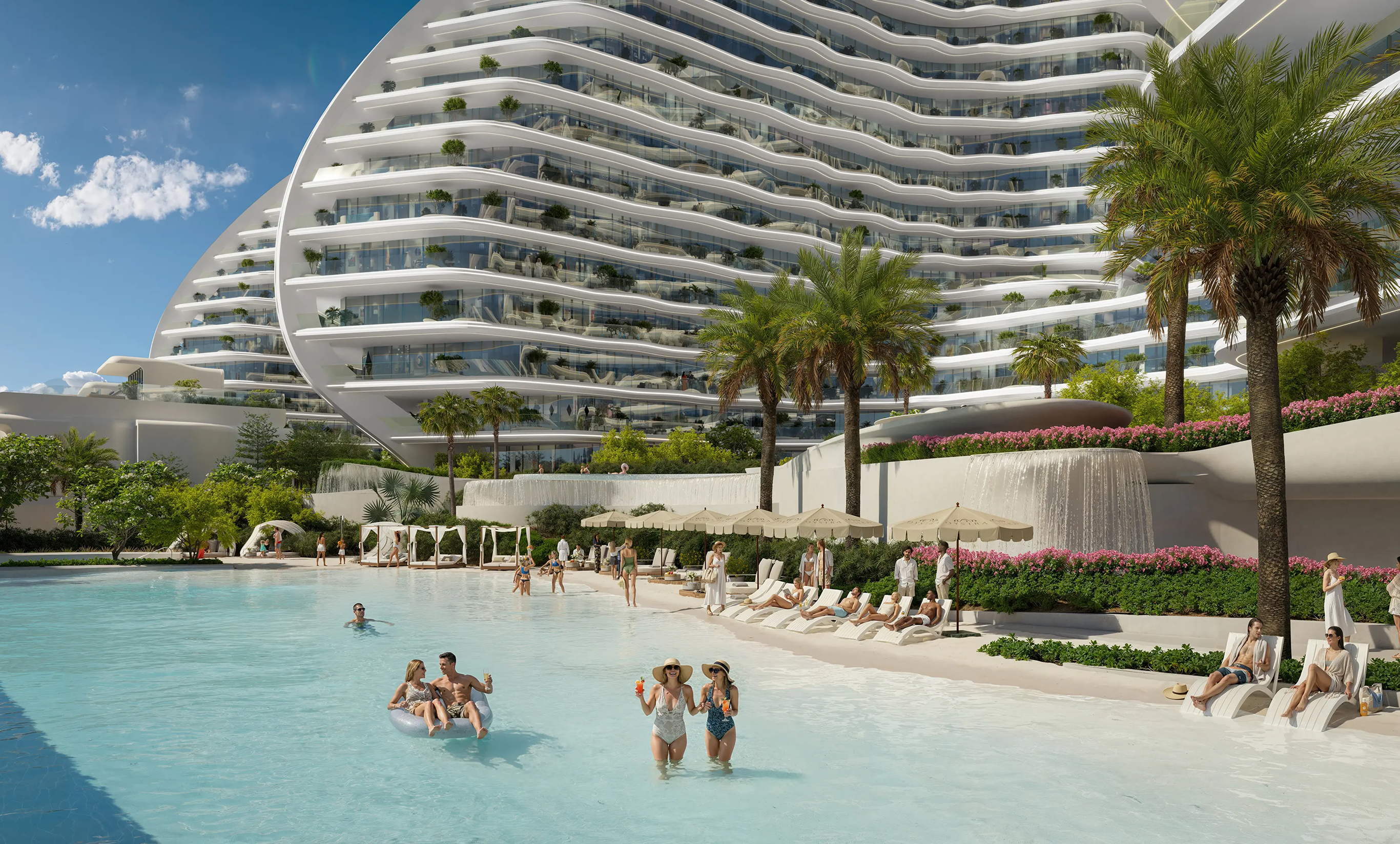 Oystra resort pool and architecture