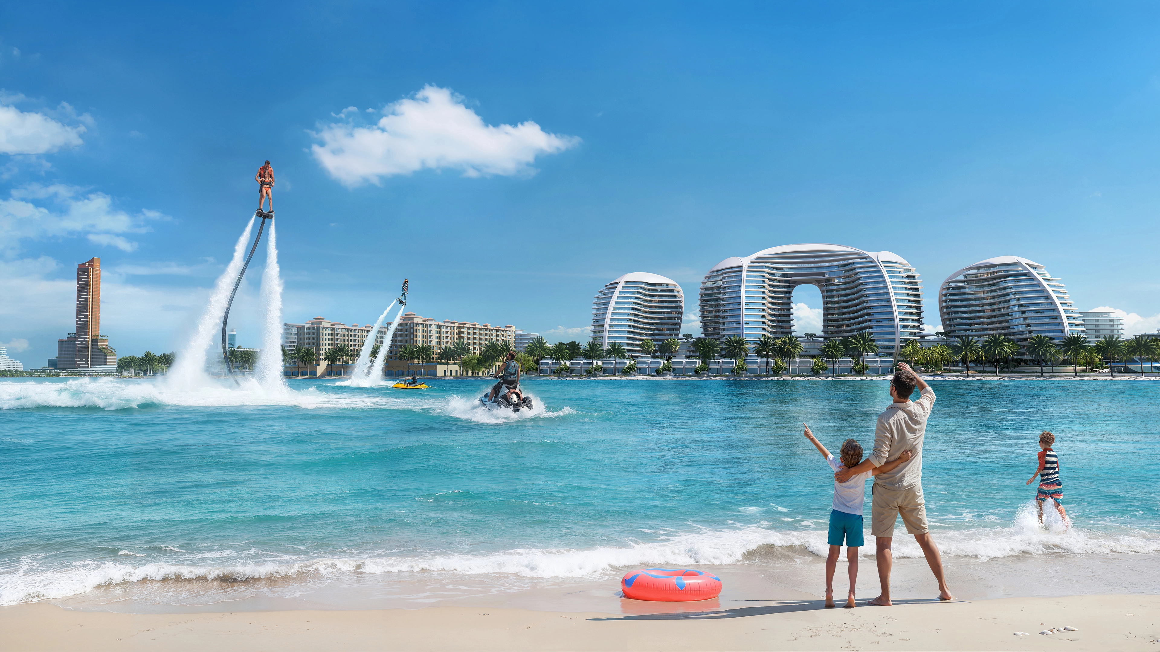 Water sports at Al Marjan Island
